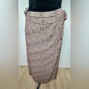 Urban Romantics Tie Waist Wrap Skirt Large